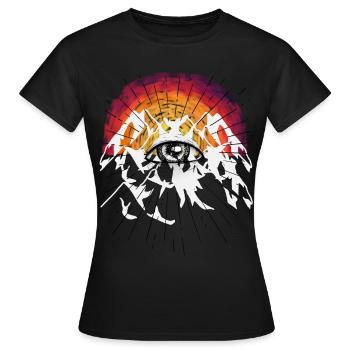 Mort au-delà de Dieu Jésus Résurrection Funérailles - T-shirt Femme - noir - Devant - AI Model Female 172 dark (172cm)