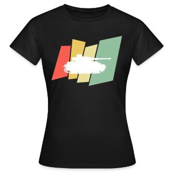 Tank, Transport, Tank Boat - Frauen T-Shirt - Schwarz - Vorne - AI Model Female 172 dark (172cm)