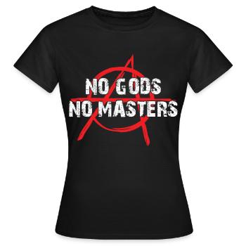 Symbole de punker punk athée anarchiste anarchiste - T-shirt Femme - noir - Devant - AI Model Female 172 dark (172cm)