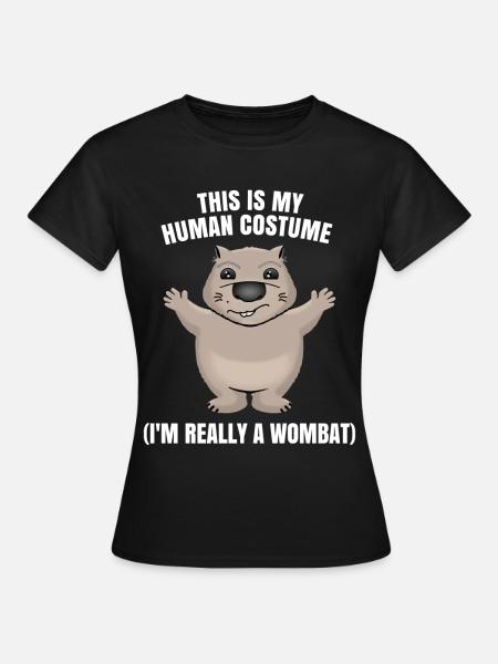 Wombat - Frauen T-Shirt - Schwarz