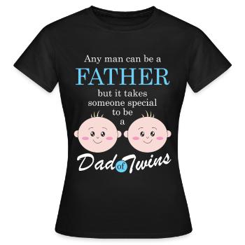 Twins - Women's T-Shirt - black - Front - AI Model Female 172 dark (172cm)