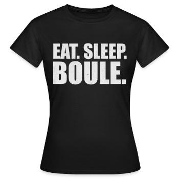 Petanque - Women's T-Shirt - black - Front - AI Model Female 172 dark (172cm)