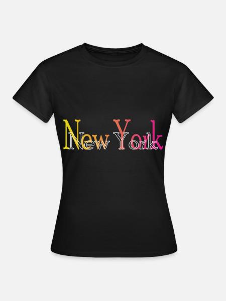 New York - Frauen T-Shirt - Schwarz