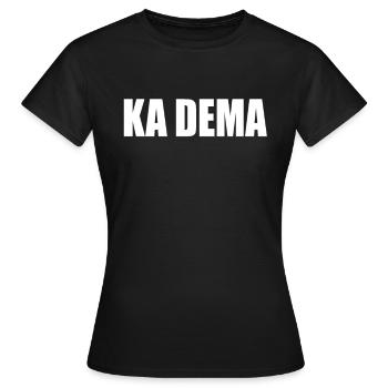 Franconian Franconian Dialect Saying Gift - Women's T-Shirt - black - Front - AI Model Female 172 dark (172cm)