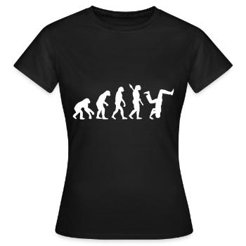 Evolution Hiphop Tanzen Breakdance HipHop Geschenk - Frauen T-Shirt - Schwarz - Vorne - AI Model Female 172 dark (172cm)