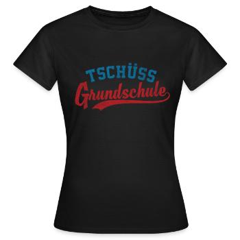 Tschüss Grundschule Schulabschluss - Frauen T-Shirt - Schwarz - Vorne - AI Model Female 172 dark (172cm)