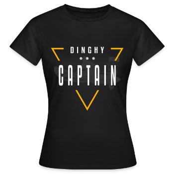 Dériveur Captain Streetwear - T-shirt Femme - noir - Devant - AI Model Female 172 dark (172cm)
