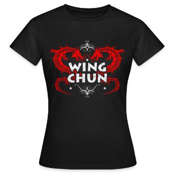 Wing Chun - Frauen T-Shirt - Schwarz - Vorne - AI Model Female 172 dark (172cm)