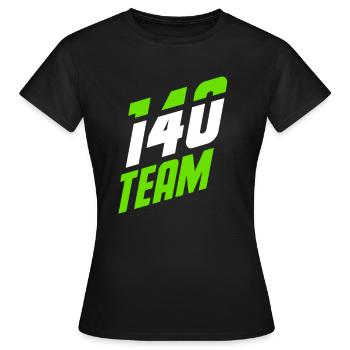 140 ÉQUIPE cent quarante - T-shirt Femme - noir - Devant - AI Model Female 172 dark (172cm)