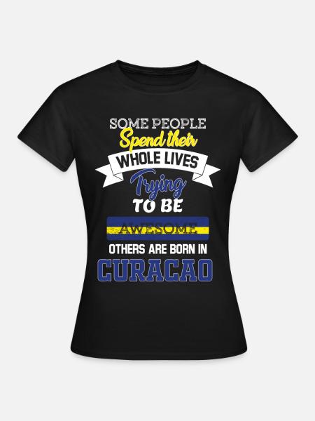 Geboren in Curacao - Frauen T-Shirt - Schwarz