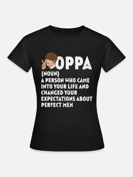 k-pop, k-drama, corée, coréen, hangul, idole - T-shirt Femme - noir