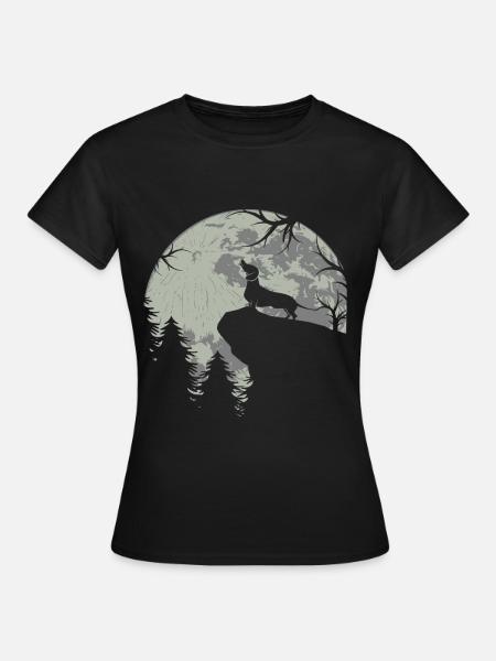 Teckel chien teckel teckel chien - T-shirt Femme - noir