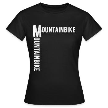 vélo de montagne - T-shirt Femme - noir - Devant - AI Model Female 172 dark (172cm)