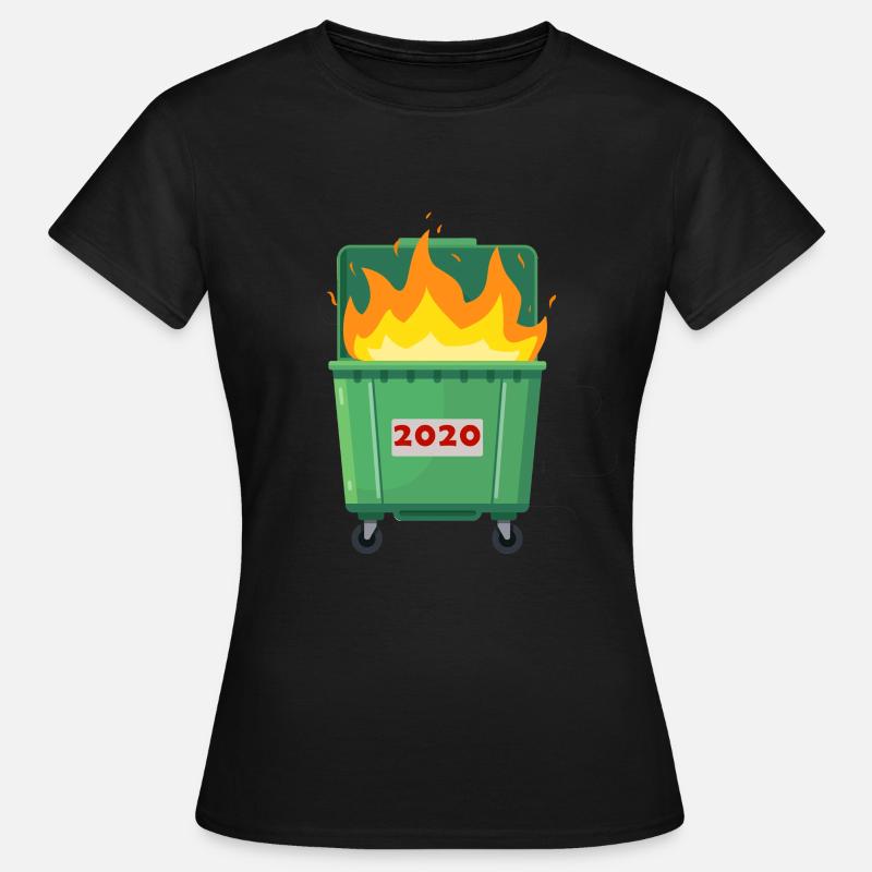 2020 is garbage - Women's T-Shirt - black