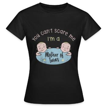 Twins - Women's T-Shirt - black - Front - AI Model Female 172 dark (172cm)