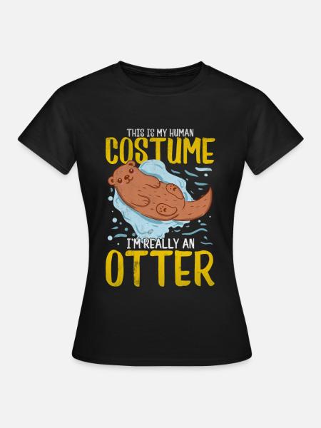 Otter - Frauen T-Shirt - Schwarz