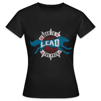 Chef de meute de loups Wolfpack - T-shirt Femme - noir - Devant - AI Model Female 172 dark (172cm)