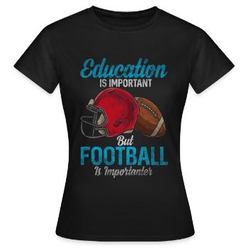Football américain - T-shirt Femme - noir - Devant - AI Model Female 172 dark (172cm)