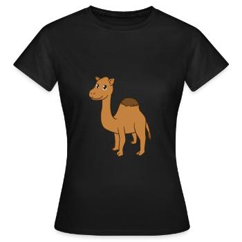 camel - Women's T-Shirt - black - Front - AI Model Female 172 dark (172cm)