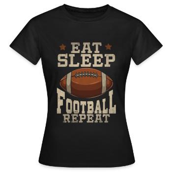 Football américain - T-shirt Femme - noir - Devant - AI Model Female 172 dark (172cm)
