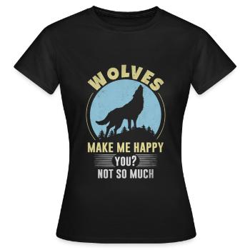 Chef de meute Wolfpack - T-shirt Femme - noir - Devant - AI Model Female 172 dark (172cm)