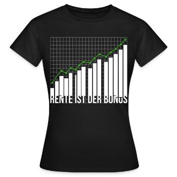 Aktien Investieren Kapitalist - Frauen T-Shirt - Schwarz - Vorne - AI Model Female 172 dark (172cm)