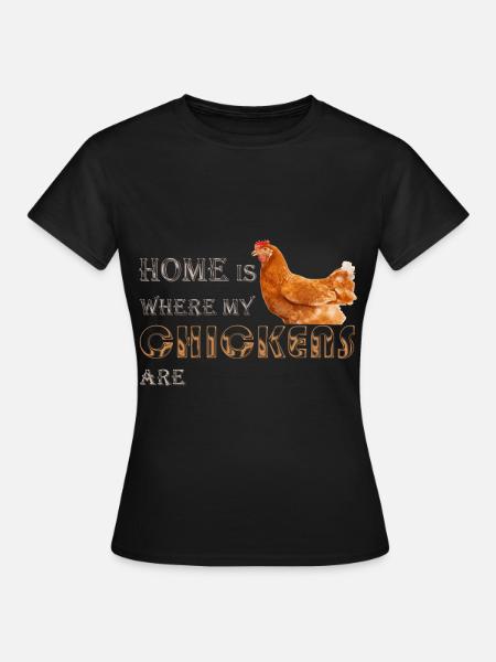 Hühner, Huhn Liebhaber - Frauen T-Shirt - Schwarz
