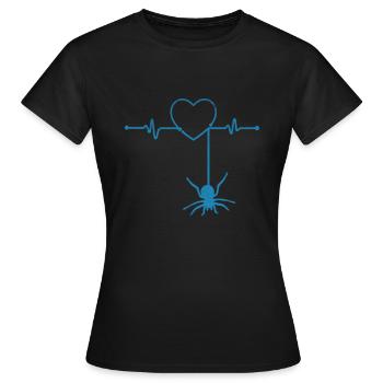 Araign? e - T-shirt Femme - noir - Devant - AI Model Female 172 dark (172cm)
