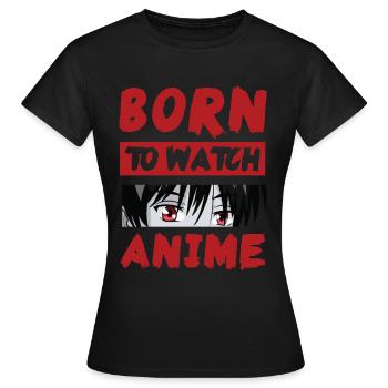 Hentai Manga Anime Waifu japonais ahegao fille sexy - T-shirt Femme - noir - Devant - AI Model Female 172 dark (172cm)