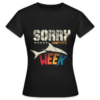 Shark sharks great white shark shark shark fin gift - Women's T-Shirt - black - Front - AI Model Female 172 dark (172cm)