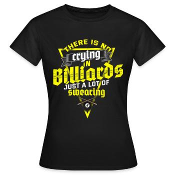 Billard Billardkugel Kreide Snooker - Frauen T-Shirt - Schwarz - Vorne - AI Model Female 172 dark (172cm)