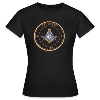 Design maçonnique Beau franc-maçonnique - T-shirt Femme - noir - Devant - AI Model Female 172 dark (172cm)