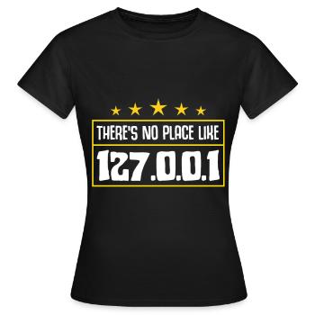 Tux Linux Penguin Sudo Rm Rf Geek Hacker - T-shirt Femme - noir - Devant - AI Model Female 172 dark (172cm)