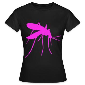 Mücke Blutsauger Insekt Insekten Stich - Frauen T-Shirt - Schwarz - Vorne - AI Model Female 172 dark (172cm)