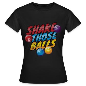 Bingo - Frauen T-Shirt - Schwarz - Vorne - AI Model Female 172 dark (172cm)