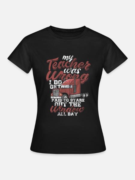 LKW - Frauen T-Shirt - Schwarz