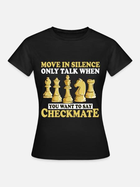 Schach Schachbrett Brettspiel Chess - Frauen T-Shirt - Schwarz