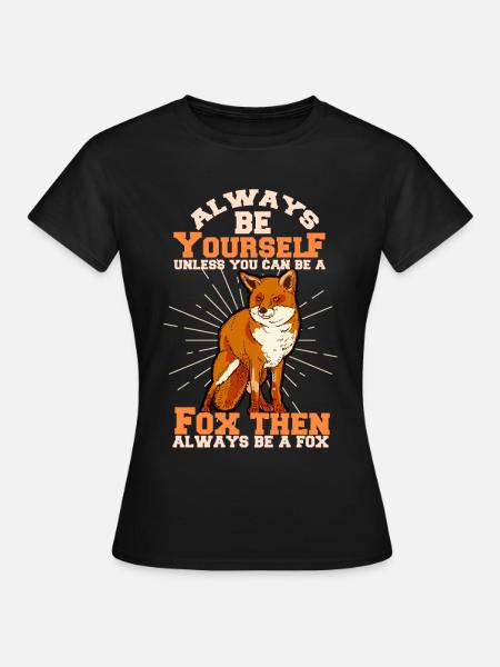 Vos - Dame-T-shirt - sort