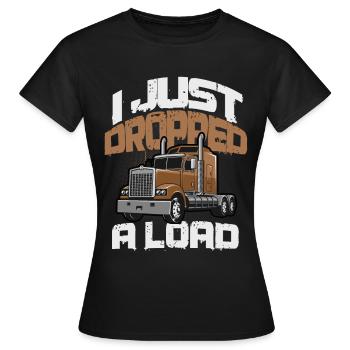 truck - Women's T-Shirt - black - Front - AI Model Female 172 dark (172cm)