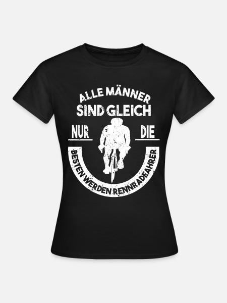Rennrad Design für einen Rennradfahrer - Frauen T-Shirt - Schwarz