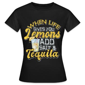 citron - T-shirt Femme - noir - Devant - AI Model Female 172 dark (172cm)