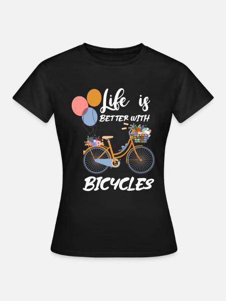 Vélo Vélo Vélo VTT - T-shirt Femme - noir