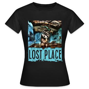 Lost Places Cadeau Urban Exploration Urbex - T-shirt Femme - noir - Devant - AI Model Female 172 dark (172cm)