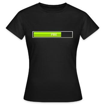 Loading bar is loading - Women's T-Shirt - black - Front - AI Model Female 172 dark (172cm)