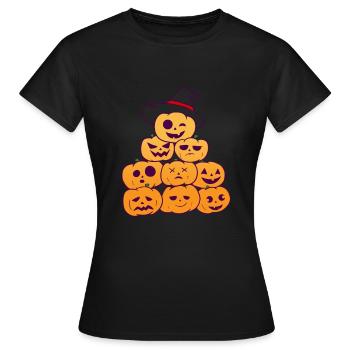 Pumpkins - Women's T-Shirt - black - Front - AI Model Female 172 dark (172cm)