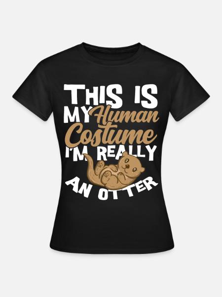 Otter - Dame-T-shirt - sort
