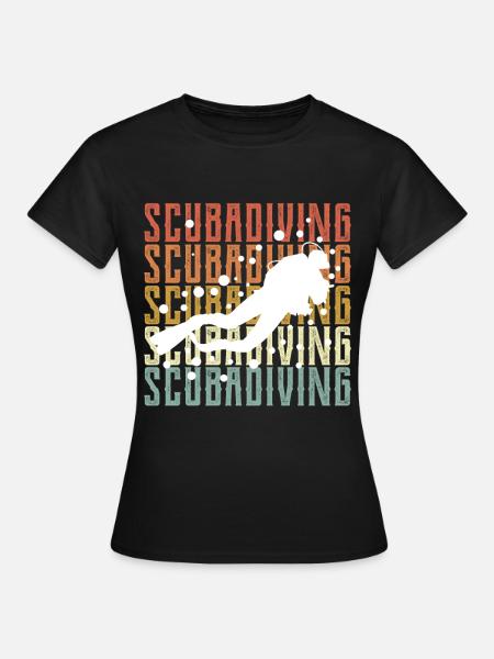 Scuba Diving - Frauen T-Shirt - Schwarz