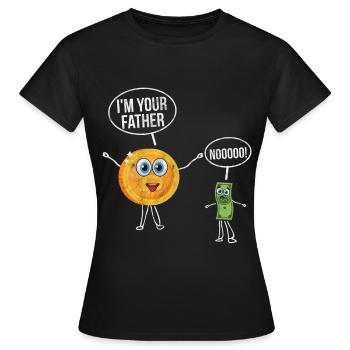 Bitcoin Blockchain Devise Litecoin Crypto Exchange - T-shirt Femme - noir - Devant - AI Model Female 172 dark (172cm)