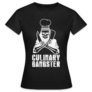Cuisinier cuisinier cuisinier chef cuisinier - T-shirt Femme - noir - Devant - AI Model Female 172 dark (172cm)