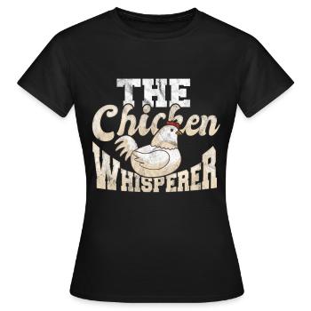 poulet - T-shirt Femme - noir - Devant - AI Model Female 172 dark (172cm)